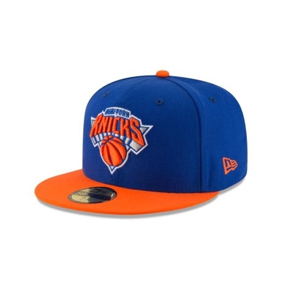 Blue New York Knicks Hat - New Era NBA 2Tone 59FIFTY Fitted Caps USA6291058